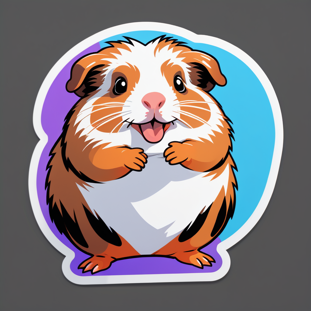 Giddy Guinea Pig Meme sticker