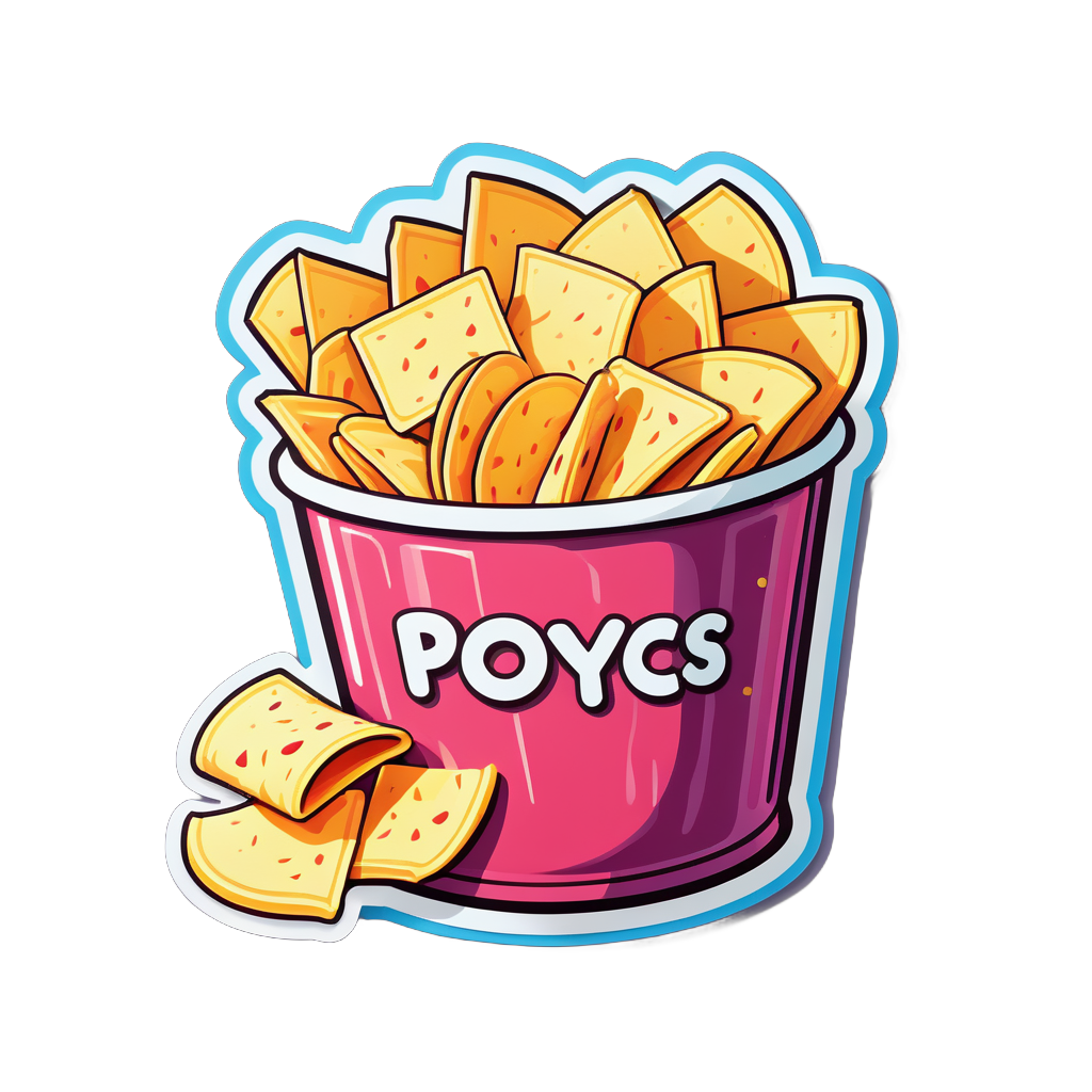 Deliciosas Papas Fritas Snacks sticker