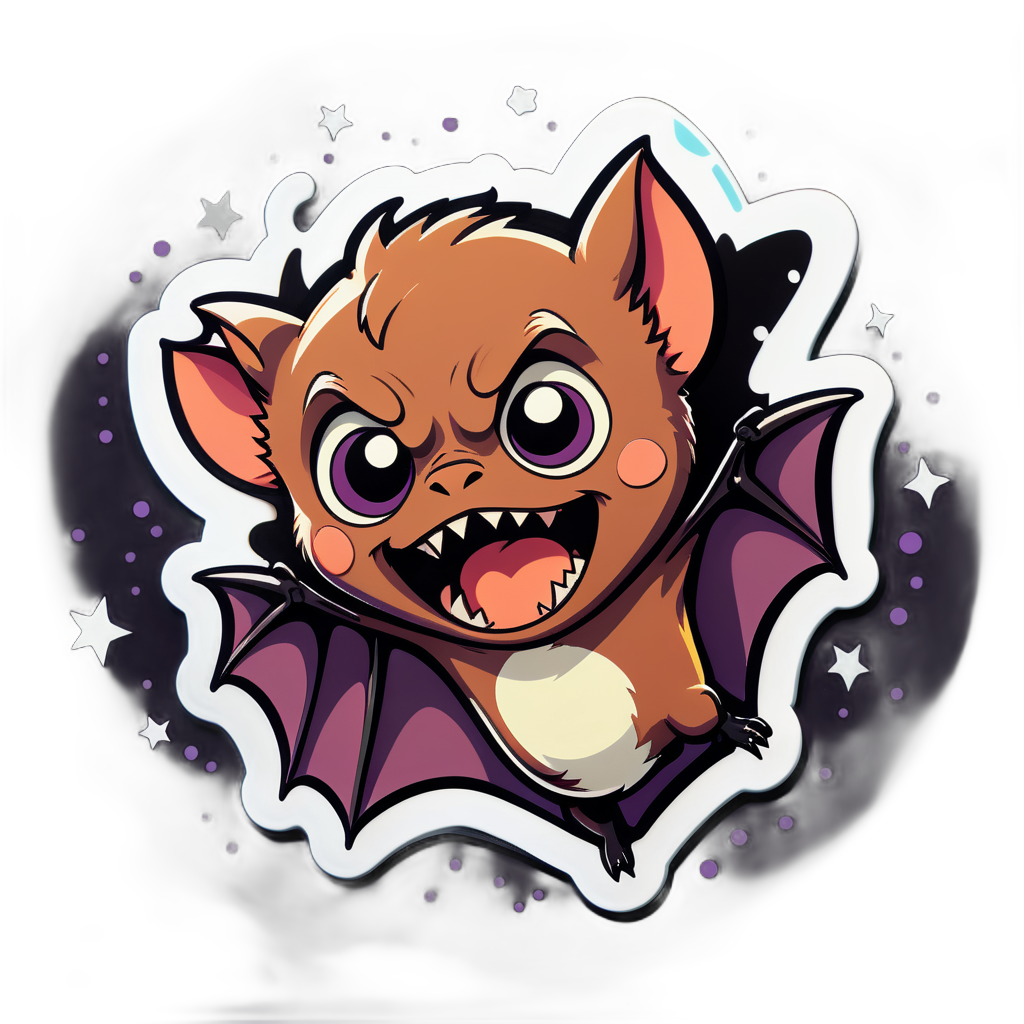 Startled Bat Meme sticker