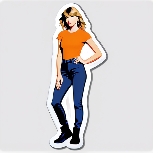 Corps entier de Taylor Swift sticker