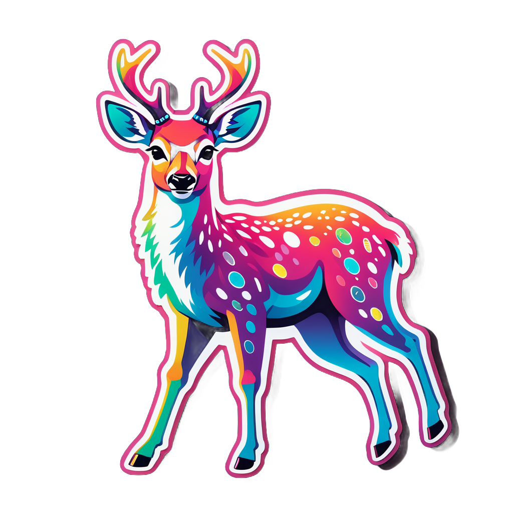 Disco Deer with Dance Moves sticker