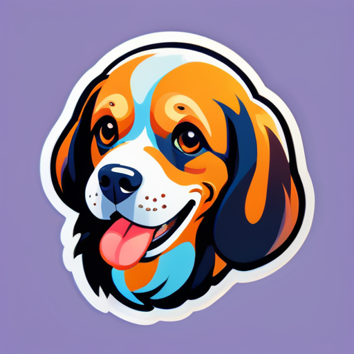 Dog sticker