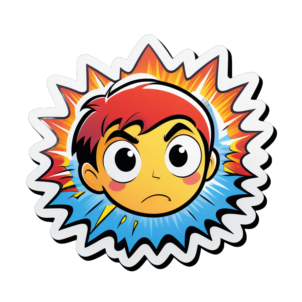 Cheeky Comic Book Bang sticker