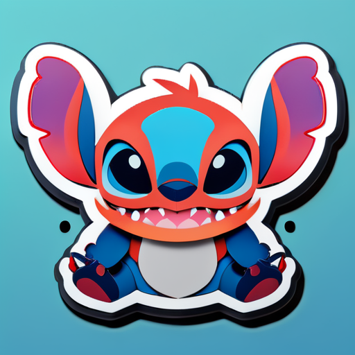 Stitch sticker