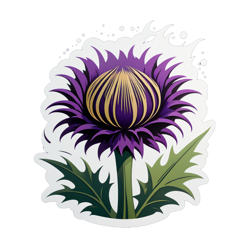 Timeless Thistle Tale sticker