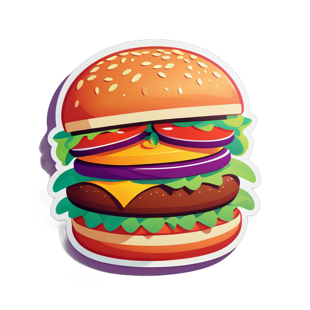 Délicieux Burger Végétarien sticker