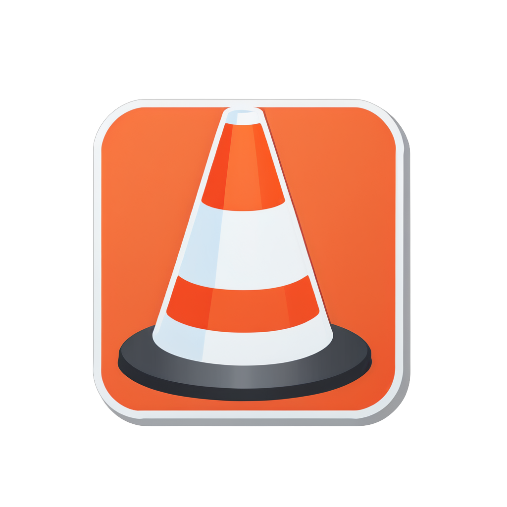 Traffic Cone sticker