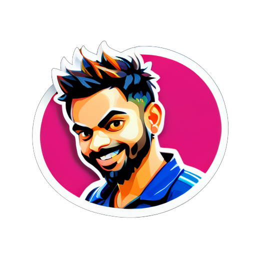 Autocollant Virat Kohli sticker