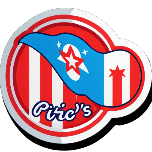 sticker de la bandera de puerto rico y la frase "COQUITO DE TITI" sticker