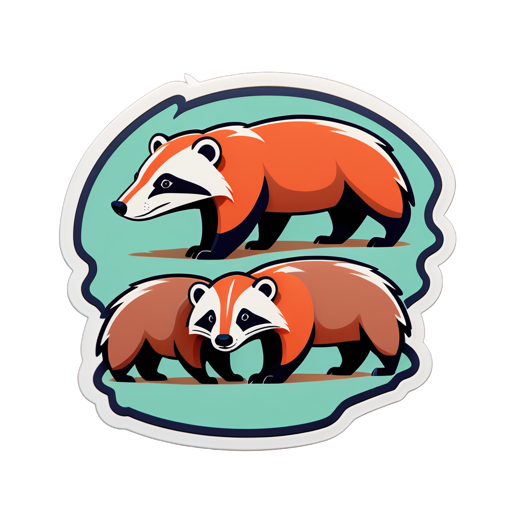 Robust Clay Badgers sticker