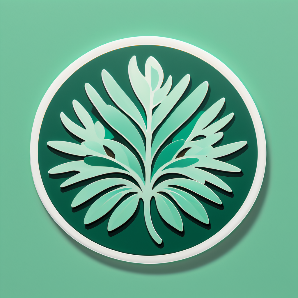 Emerald Eucalyptus Elegy sticker