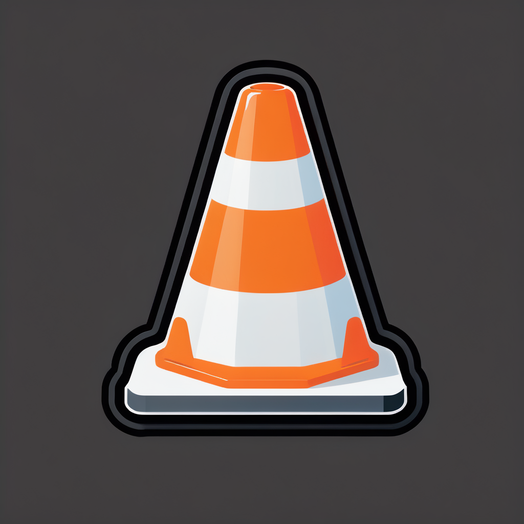 Traffic Cone sticker