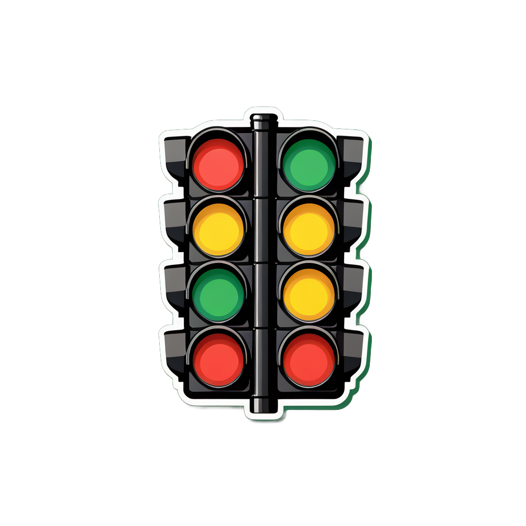 Traffic Light Drag Race sticker