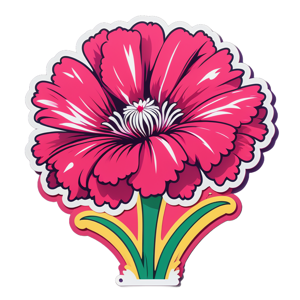 Dancing Dianthus Delirium sticker