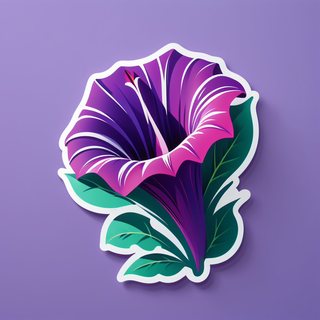 Inspirierende Ipomoea Illusion sticker