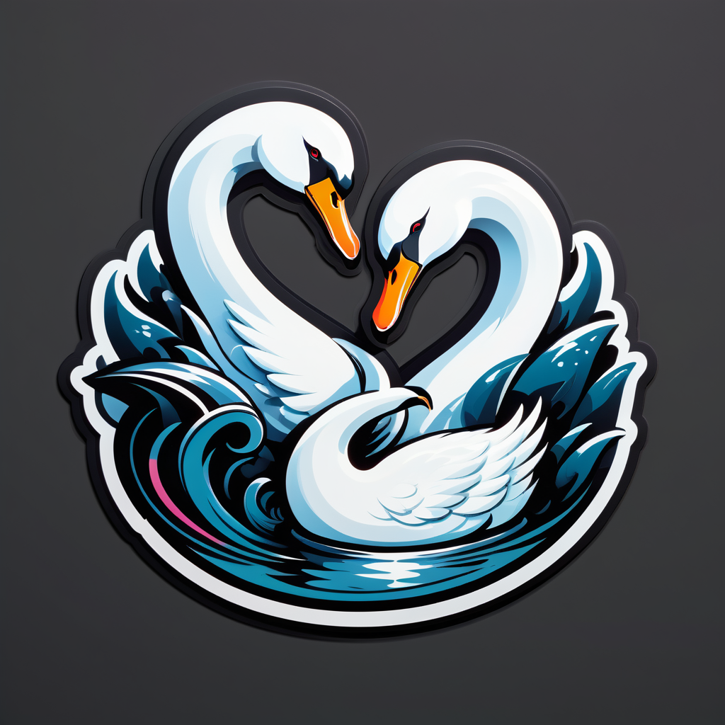 Corpulent Carbon Swans sticker