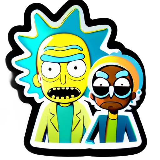 rick e morty sticker