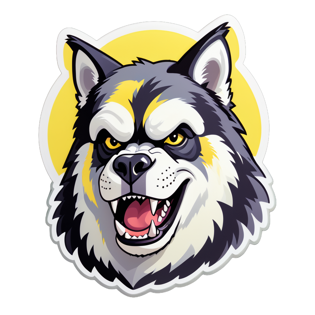 Husky Lemon Gorillas sticker