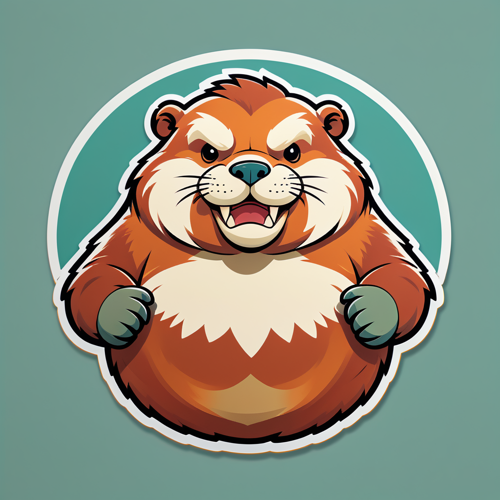 Corpulent Jasper Beavers sticker