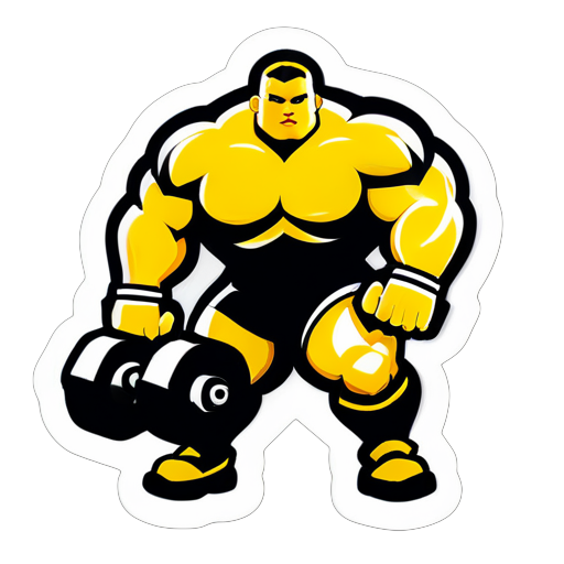 Create a sticker of a michigan tech powerlifting team sticker