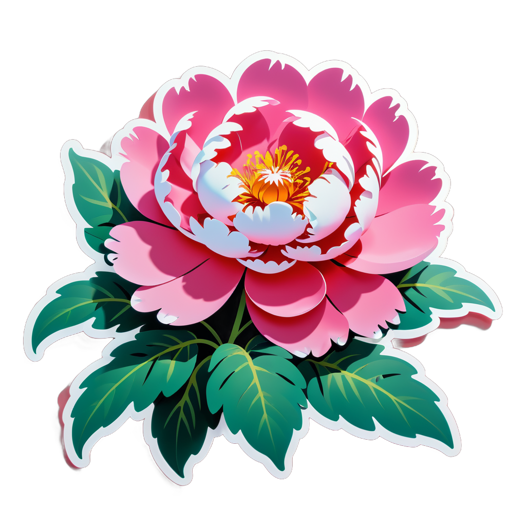 Pristine Peony Paradise sticker