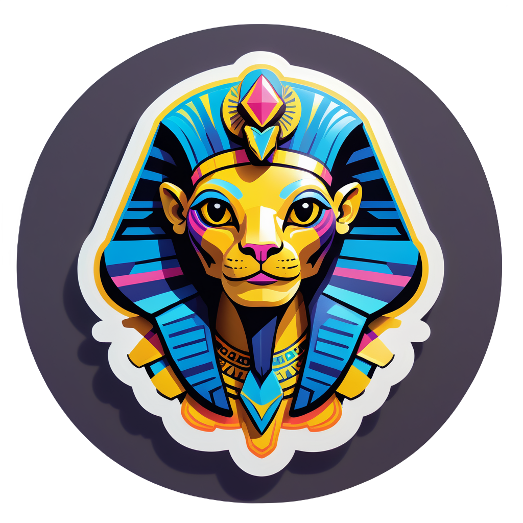 Snazzy Sphinx sticker