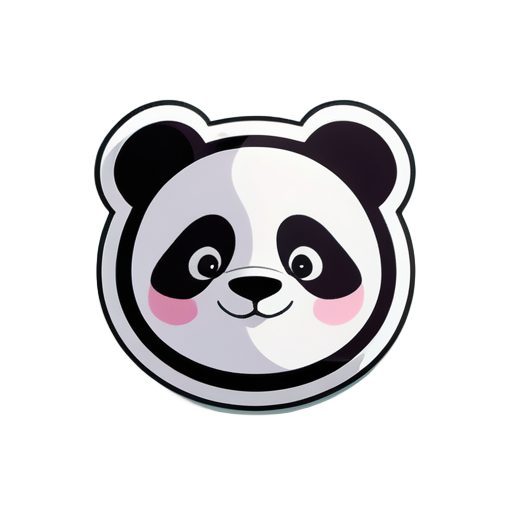 adesivo de panda com um visual profissional sticker