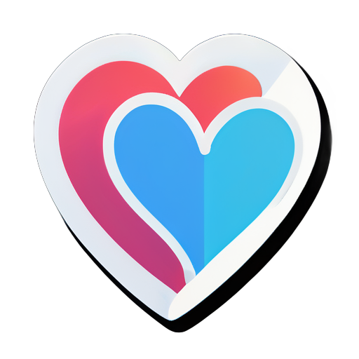 Heart sticker