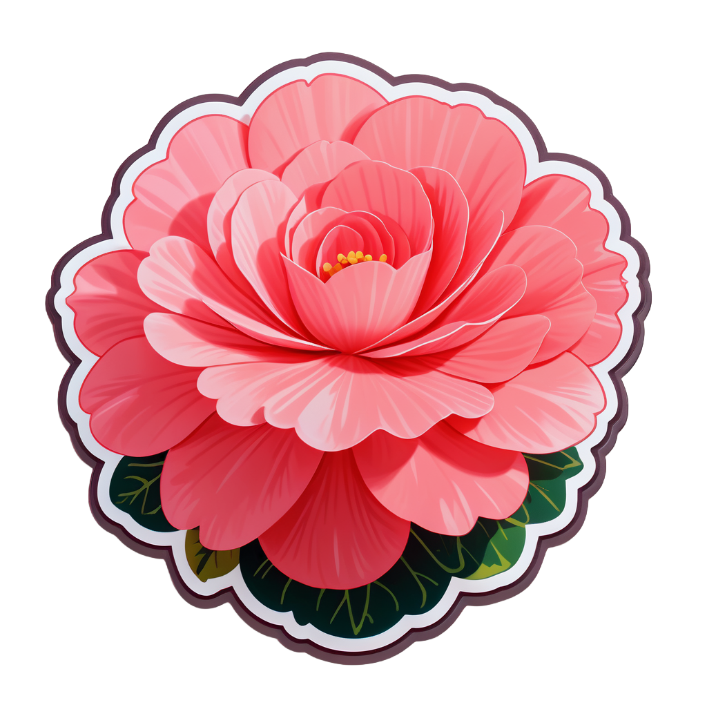 Blushing Begonia Ballet sticker