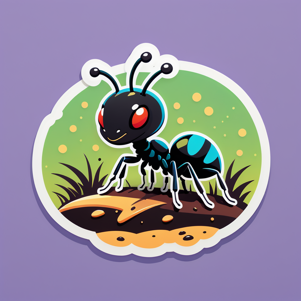 Small Ant Builder sticker