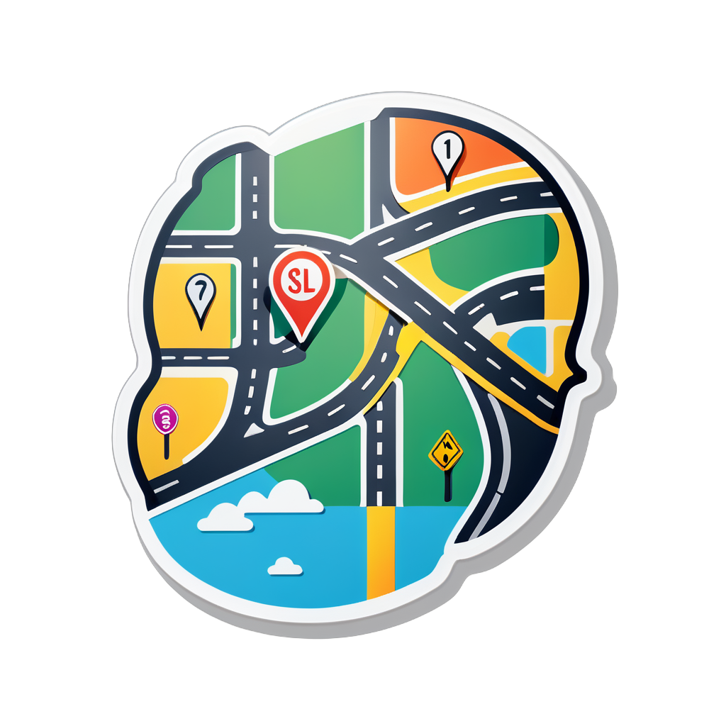 Road Map sticker