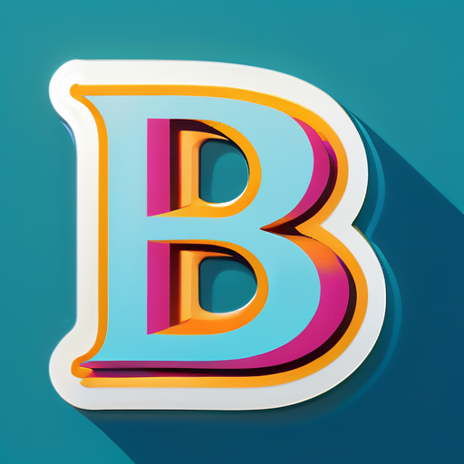 letter B sticker