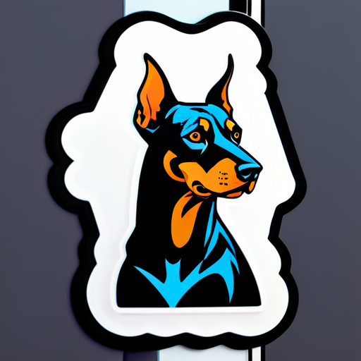 doberman sticker