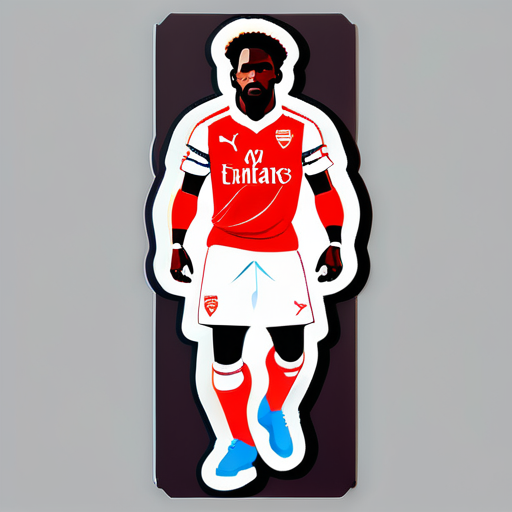 Un joueur de football d'Arsenal sticker