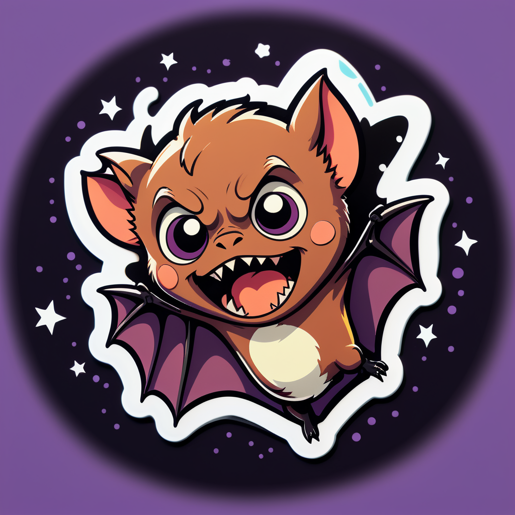 Startled Bat Meme sticker