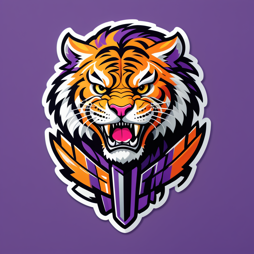 Fettiger Tiger Gladiator sticker