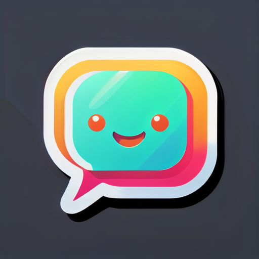 Symbol für Chat-App sticker