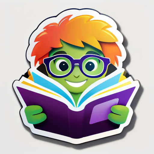 lectura inclusiva sticker