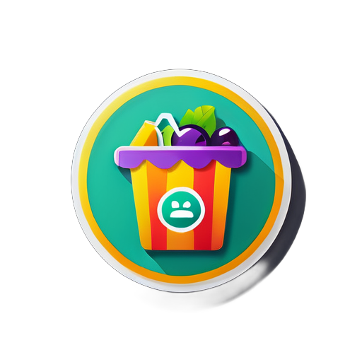 Logo pour l'application Android du supermarché Store sticker