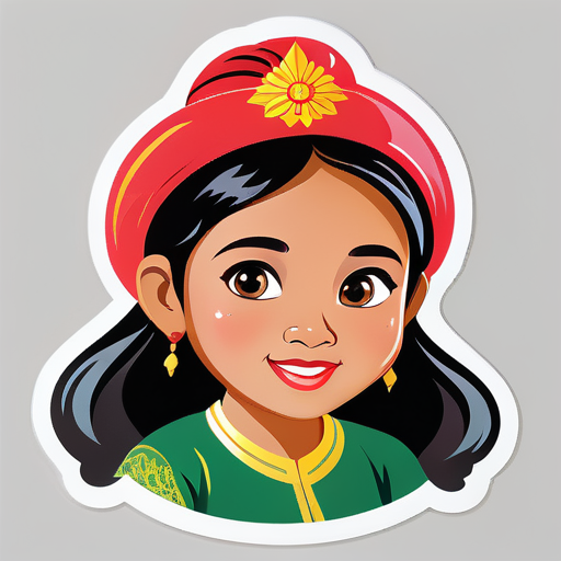 Myanmar girl named Thinzar sticker