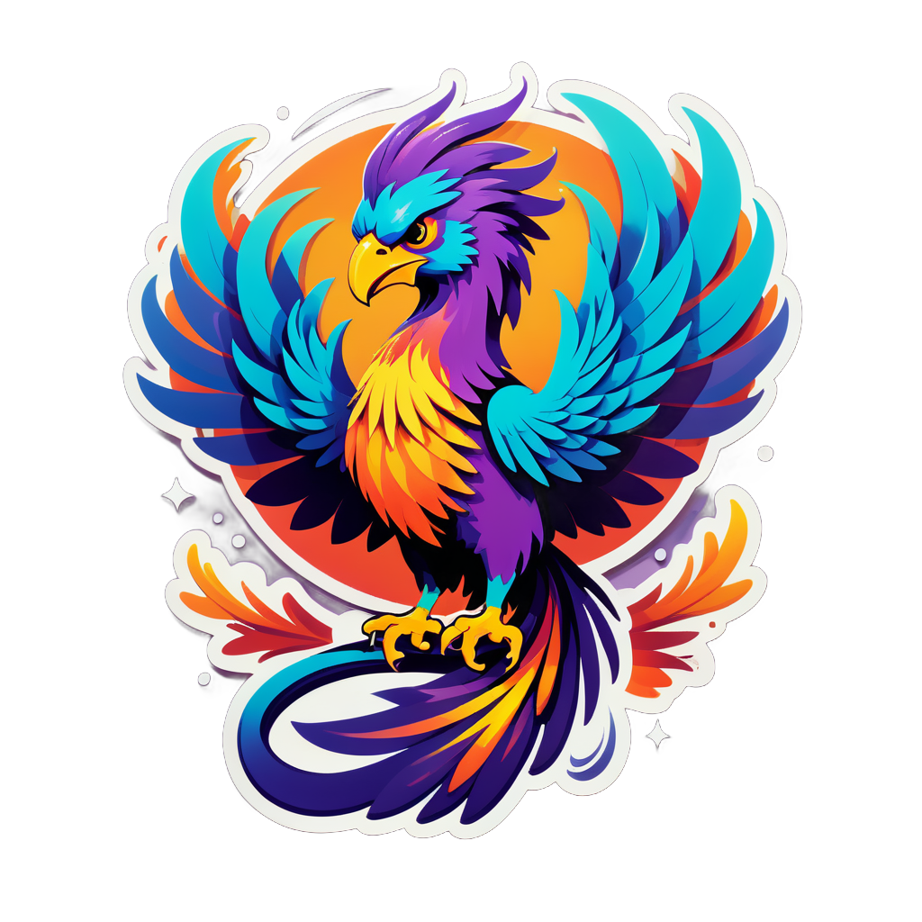 Charming Phoenix sticker