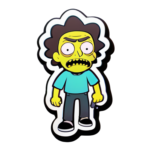 morty a perdu son emploi sticker