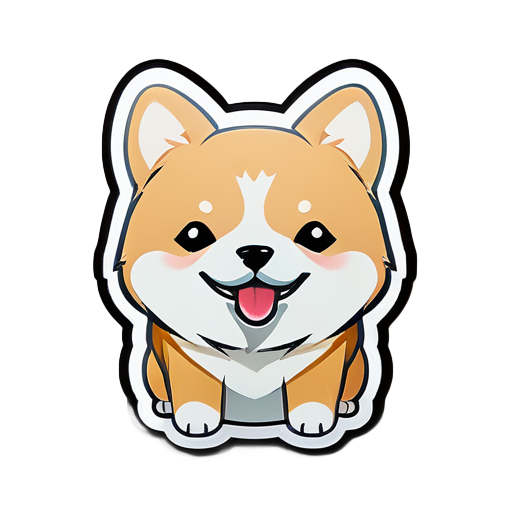 Lindo cachorro Shiba Inu sticker