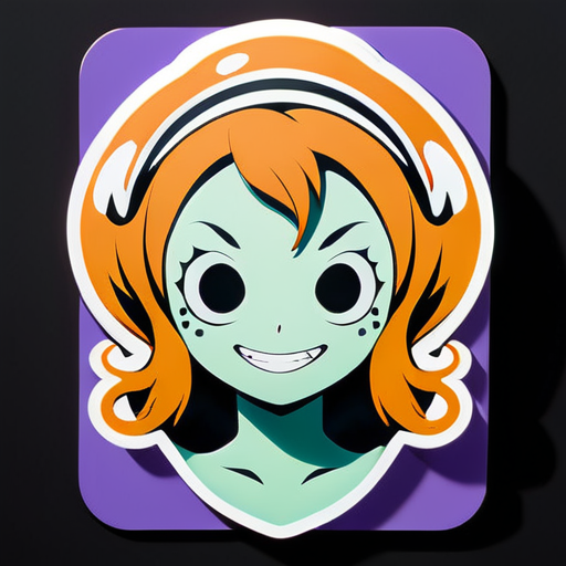 nami de one piece sticker