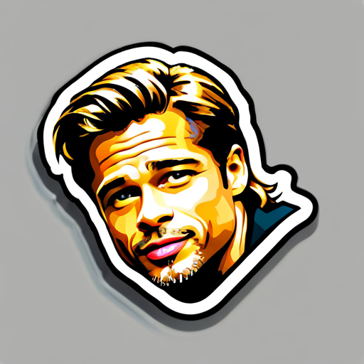 brad pitt ステッカー sticker