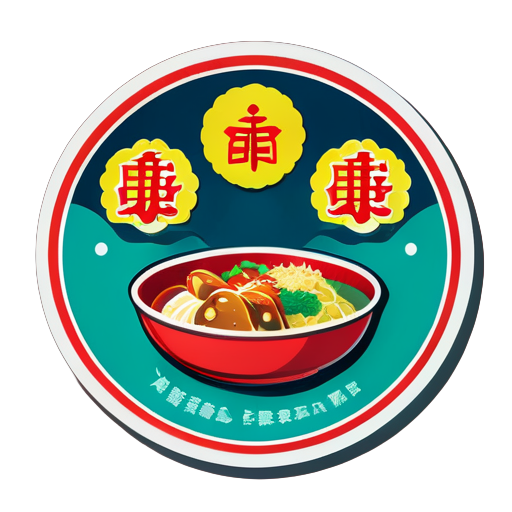 Restaurant de cuisine chinoise sticker