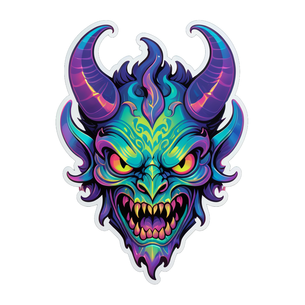 Iridescent Dover Demon sticker