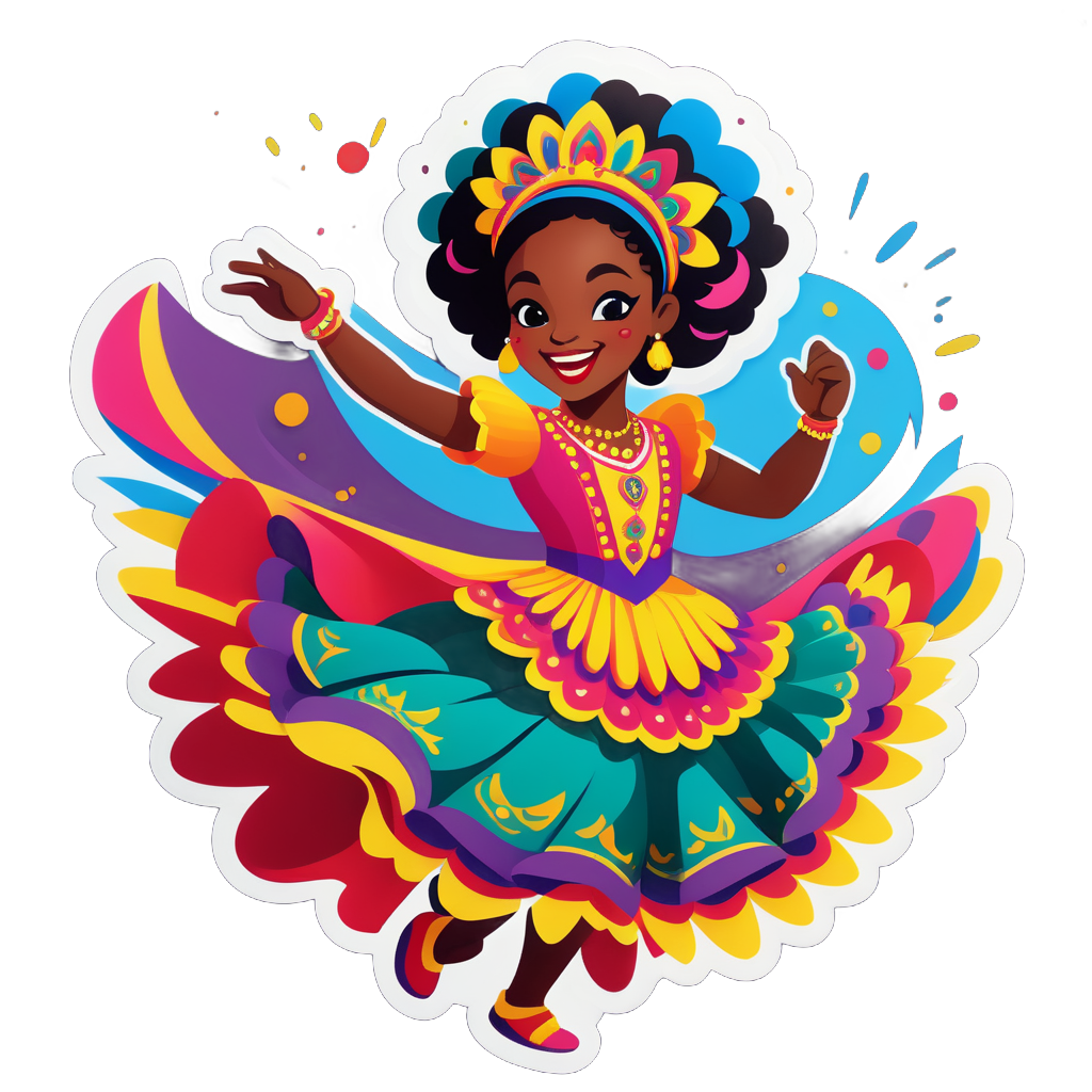 Jubilant Festival Dancer sticker