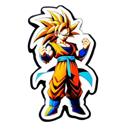 show me son goku as ssj8 sticker