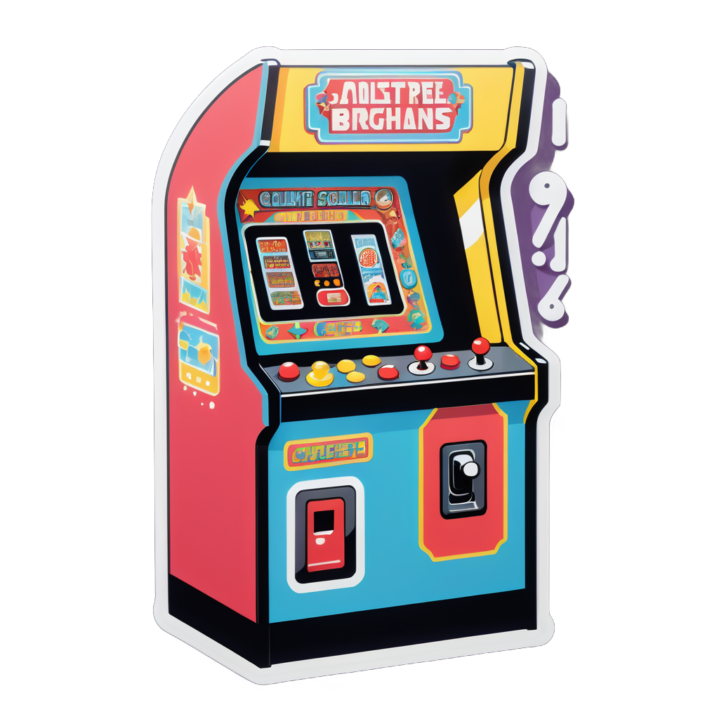 Nostalgic Arcade Machine sticker